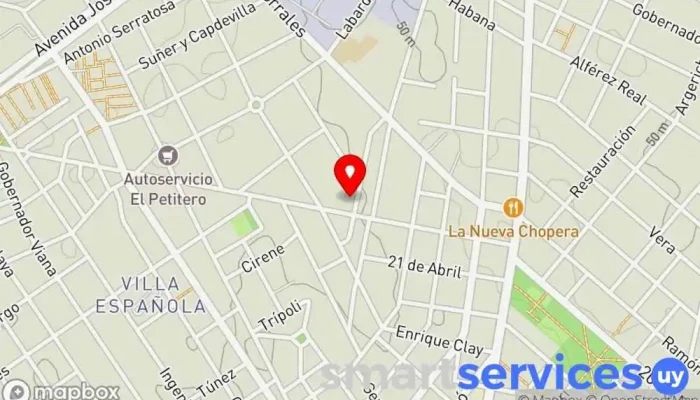 mapa de RadioUnicPionera Emisora de radio en Montevideo