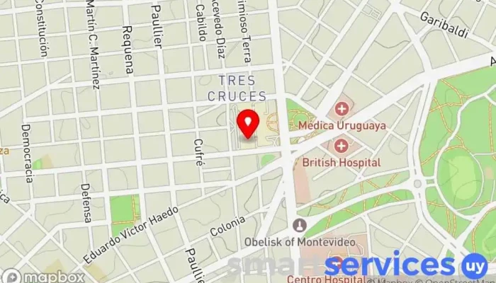 mapa de Red Pagos - Cambio Varlix Cobro de deudas en Montevideo