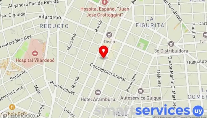 mapa de Red Pagos  en Montevideo