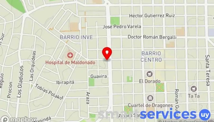 mapa de Redpago Cajeros automáticos en Maldonado