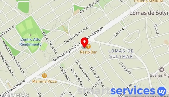mapa de Redpagos Agencia 10 Institución financiera en Ciudad de la Costa