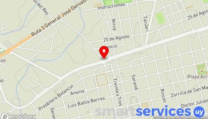 mapa de Redpagos Avenida Norte Institución financiera en San José de Mayo
