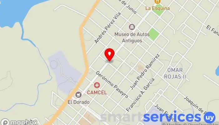 mapa de Redpagos Bitar Institución financiera en Rio Branco
