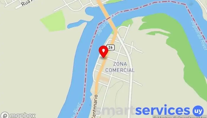 mapa de Redpagos Cambio Centro Institución financiera en Rio Branco