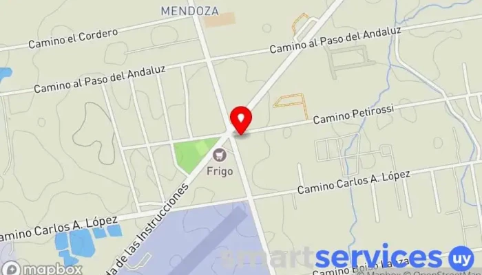 mapa de Redpagos Los Paraisos Institución financiera en Montevideo