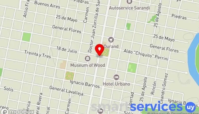 mapa de Redpagos Cajeros automáticos en Carmelo