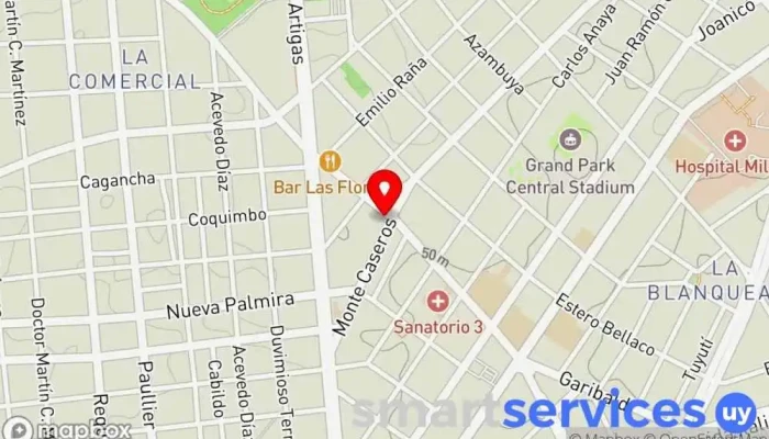 mapa de Redpagos Cajeros automáticos en Montevideo