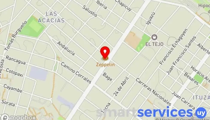 mapa de REDPAGOS Cobro de deudas en Montevideo