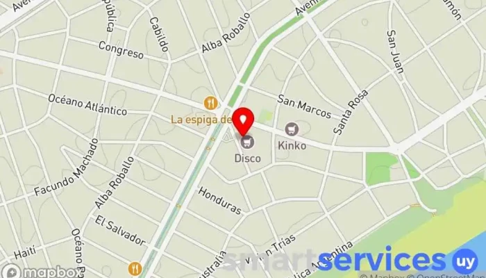 mapa de Redpagos Cajeros automáticos en Ciudad de la Costa