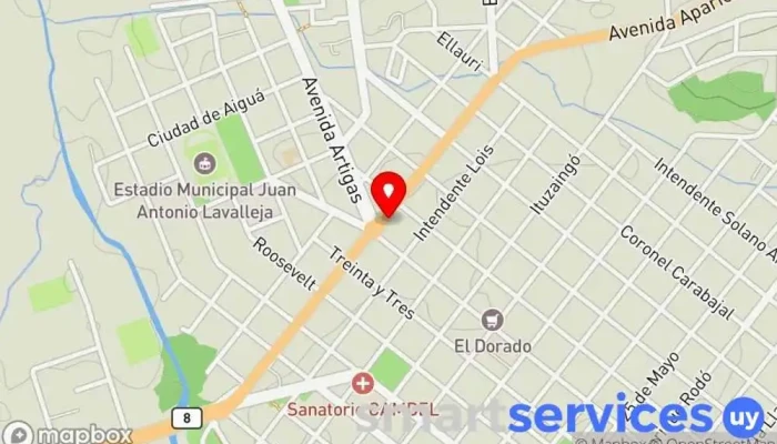 mapa de Redpagos Banco en Minas