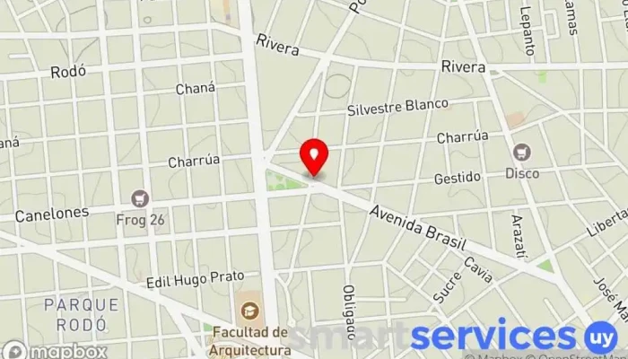 mapa de Redpagos Cajeros automáticos en Montevideo