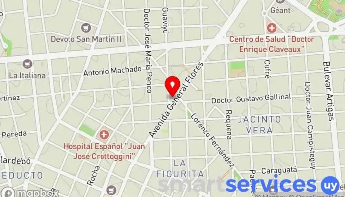 mapa de RedPagos Mario Posada Cajeros automáticos en Montevideo