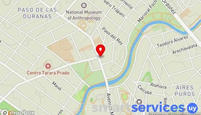 mapa de Redpagos Millan y Castro  en Montevideo