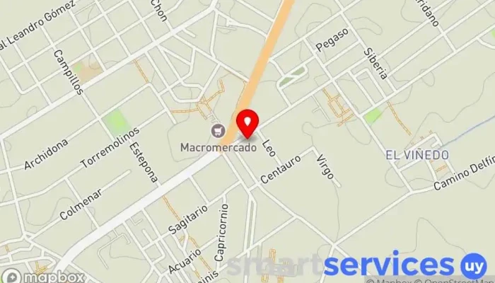 mapa de Redpagos | Sucursal Punta De Rieles Institución financiera, Oficina de cambio de divisas en Montevideo