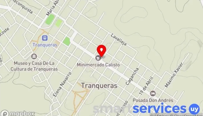 mapa de Redpagos Tranqueras Cajeros automáticos en Tranqueras