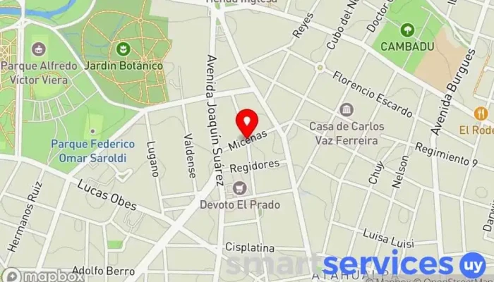 mapa de RESIDENCIA RR - Autodromo. Emisora de radio en Montevideo
