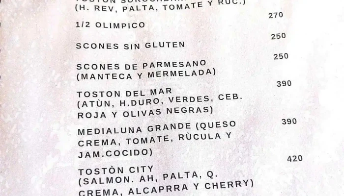 Restaurant Sorocabana -  Carta - Montevideo
