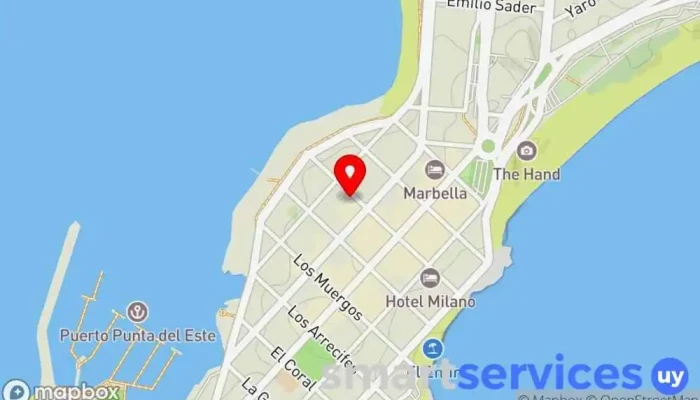 mapa de Ridella Propiedades Agencia inmobiliaria en Punta del Este