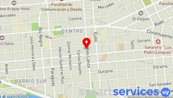 mapa de Rodenstock Uruguay S.A.  en Montevideo