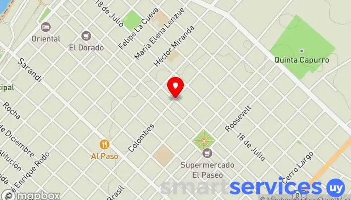 mapa de Ruimar Turismo - Agencia Santa Lucía Servicio de transporte en Santa Lucía