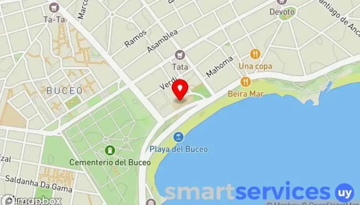 mapa de Saint George's School Escuela primaria en Montevideo
