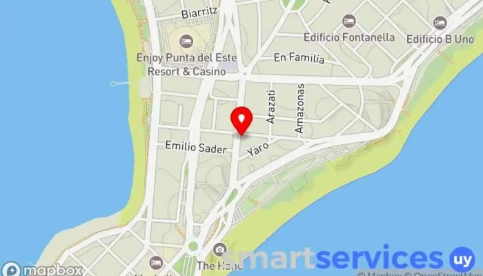 mapa de Santiago Pereyra Propiedades - Inmobiliaria en Punta del Este Agencia inmobiliaria en Punta del Este