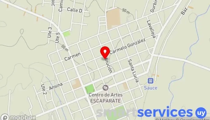 mapa de SAUCE BBC Gimnasio en Sauce