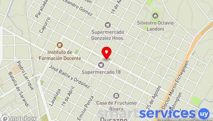 mapa de Seguros Guerrero Baldenegro Corredor de seguros en Durazno
