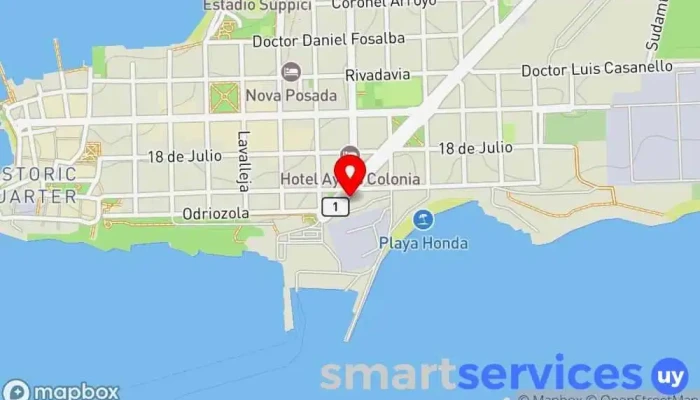 mapa de Sixt Rent a Car - Colonia Del Sacramento Agencia de alquiler de coches en Col. del Sacramento