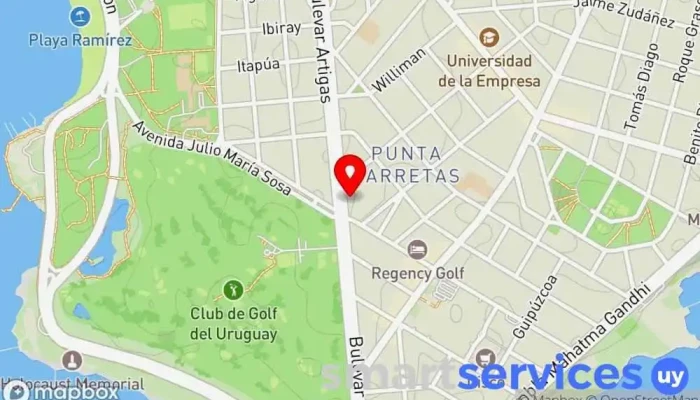 mapa de St Brendan’s School Escuela en Montevideo
