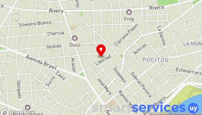 mapa de St. George Secondary School Instituto de secundaria en Montevideo