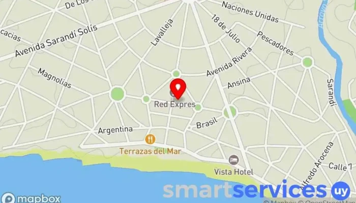 mapa de Supermercado Bachino Supermercado en La Floresta