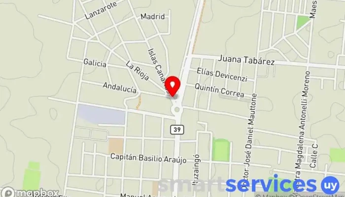 mapa de SurHacienda Sucursal El Dorado Barrio Asturias - San Carlos Institución financiera en San Carlos