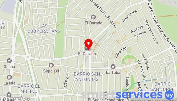 mapa de SurHacienda Sucursal El Dorado Vialidad Oficina de cambio de divisas en Maldonado