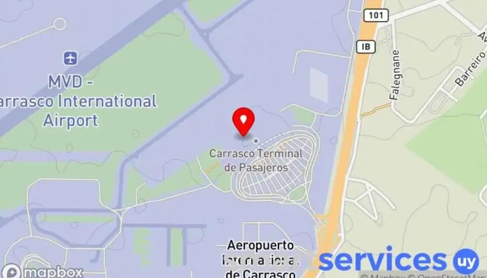 mapa de Syncro Viajes Agencia de viajes en Canelones