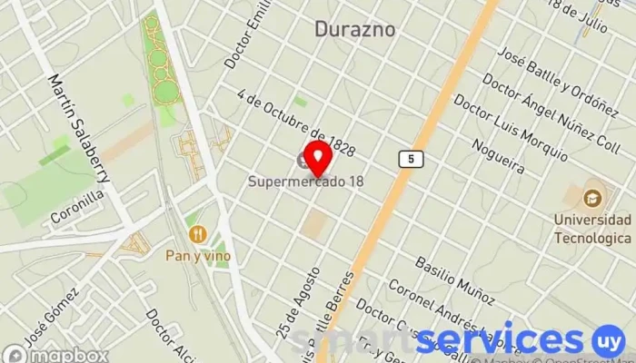 mapa de Ta-Ta Durazno Supermercado en Durazno