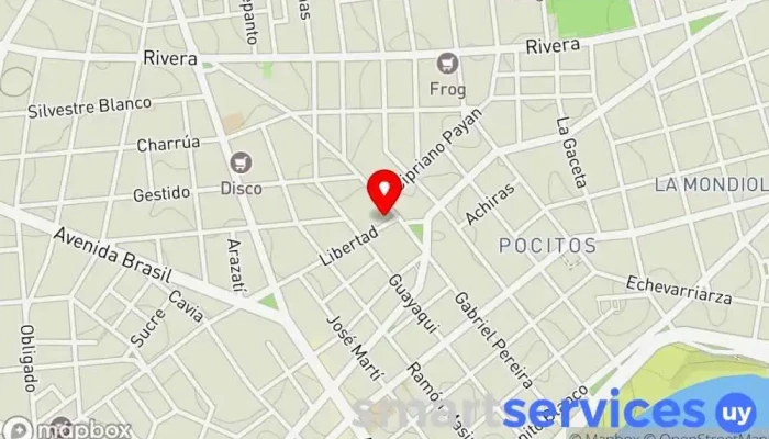 mapa de Taller de Radio Escuela en Montevideo