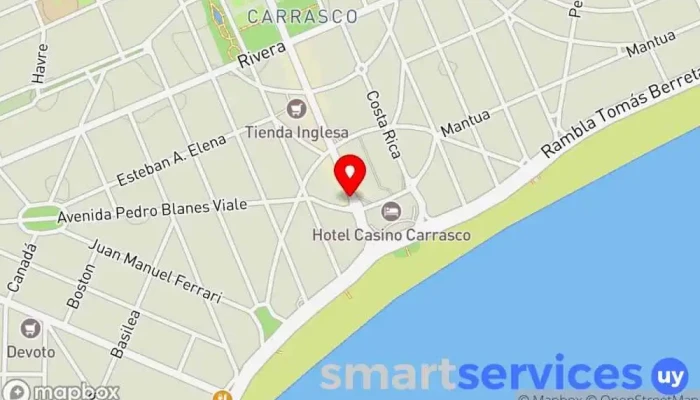 mapa de Taxi Radio Carrasco Parada de taxis en Montevideo