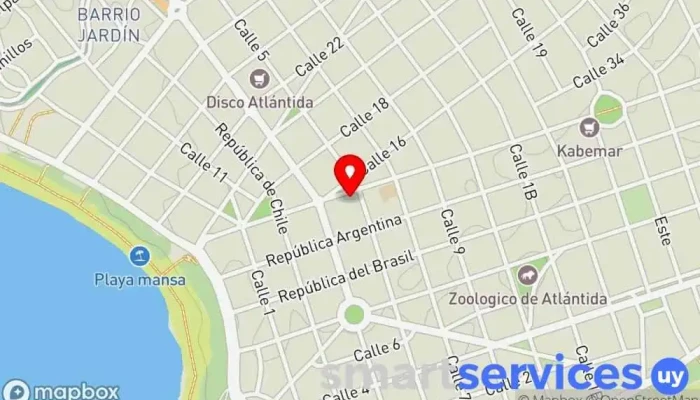 mapa de Teatro Alsur Restaurante en Atlántida