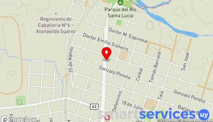 mapa de Tecno San Ramón - Servicio Técnico Tienda de informática en Montevideo