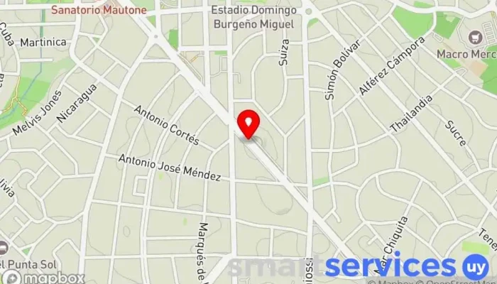 mapa de Terminal de Maldonado Agencia de viajes en Punta del Este