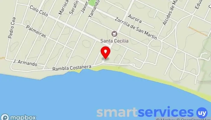 mapa de Terminal De Ómnibus Playa Pascual Empresa de autobuses en Ciudad del Plata