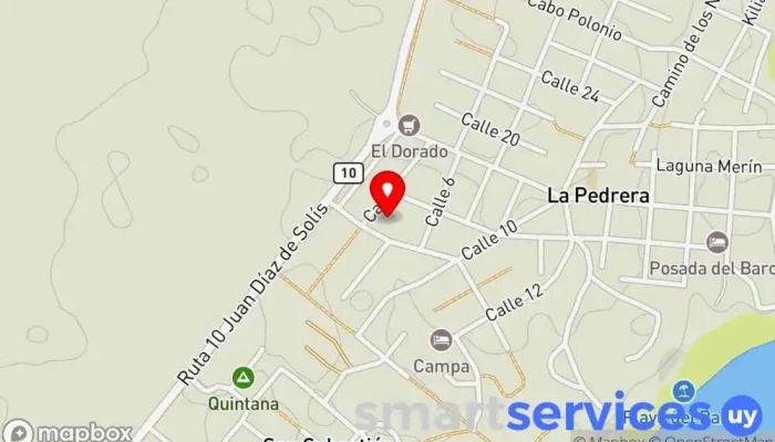 mapa de Terminal La Pedrera Oficinas de empresa en La Pedrera