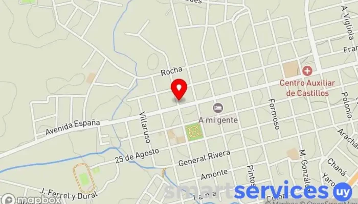 mapa de Terra y Pereira Negocios Inmobiliarios Agencia inmobiliaria en Castillos