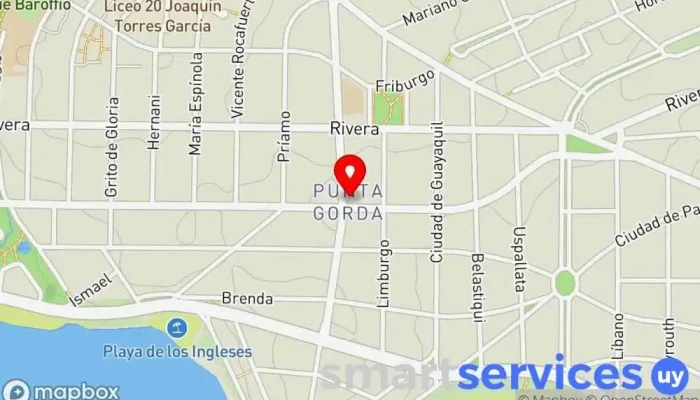 mapa de TocTocViajes | Agencia de viaje en Punta Gorda Agencia de viajes en Montevideo