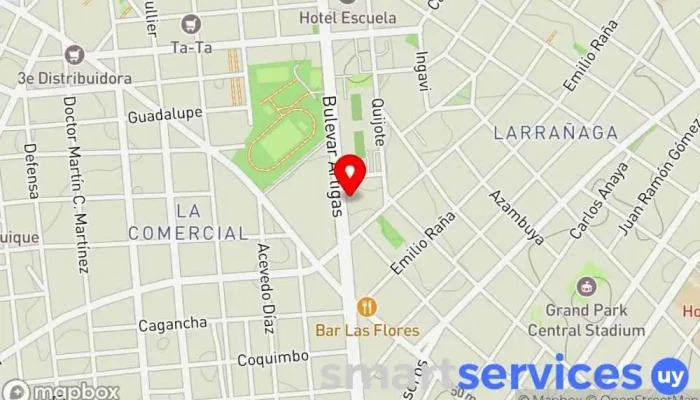 mapa de Todo camping Agencia de alquiler de autocaravanas en Montevideo