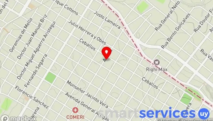mapa de Turil Cargo Rivera Empresa de mensajería en Rivera