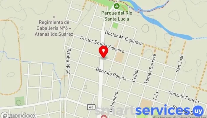 mapa de TURISMAR - Agencia San Ramón Servicio de transporte en San Ramón