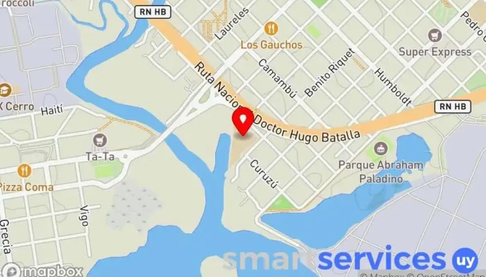 mapa de UTU Escuela Técnica Superior Marítima Escuela en Montevideo