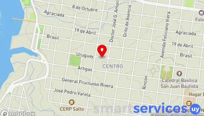 mapa de Varese Hnos Óptica y Joyería Óptica, Joyería, Relojería en Salto
